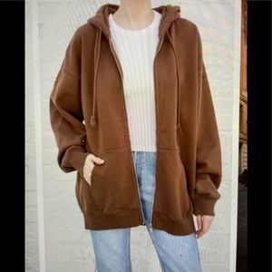 Brown oversized hoodie from brandy melville
